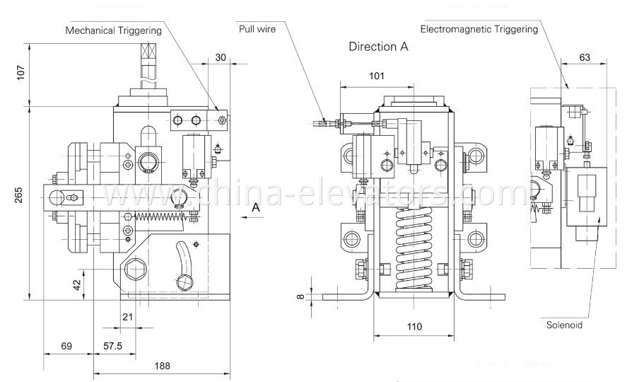 Passenger Elevator Rope Brake